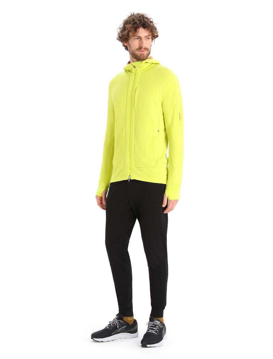 Icebreaker Merino Quantum III Long Sleeve Zip Miesten Huppari Vihreä | FI 1267VRWD